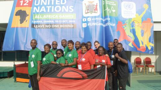 Malawi team in Zambia