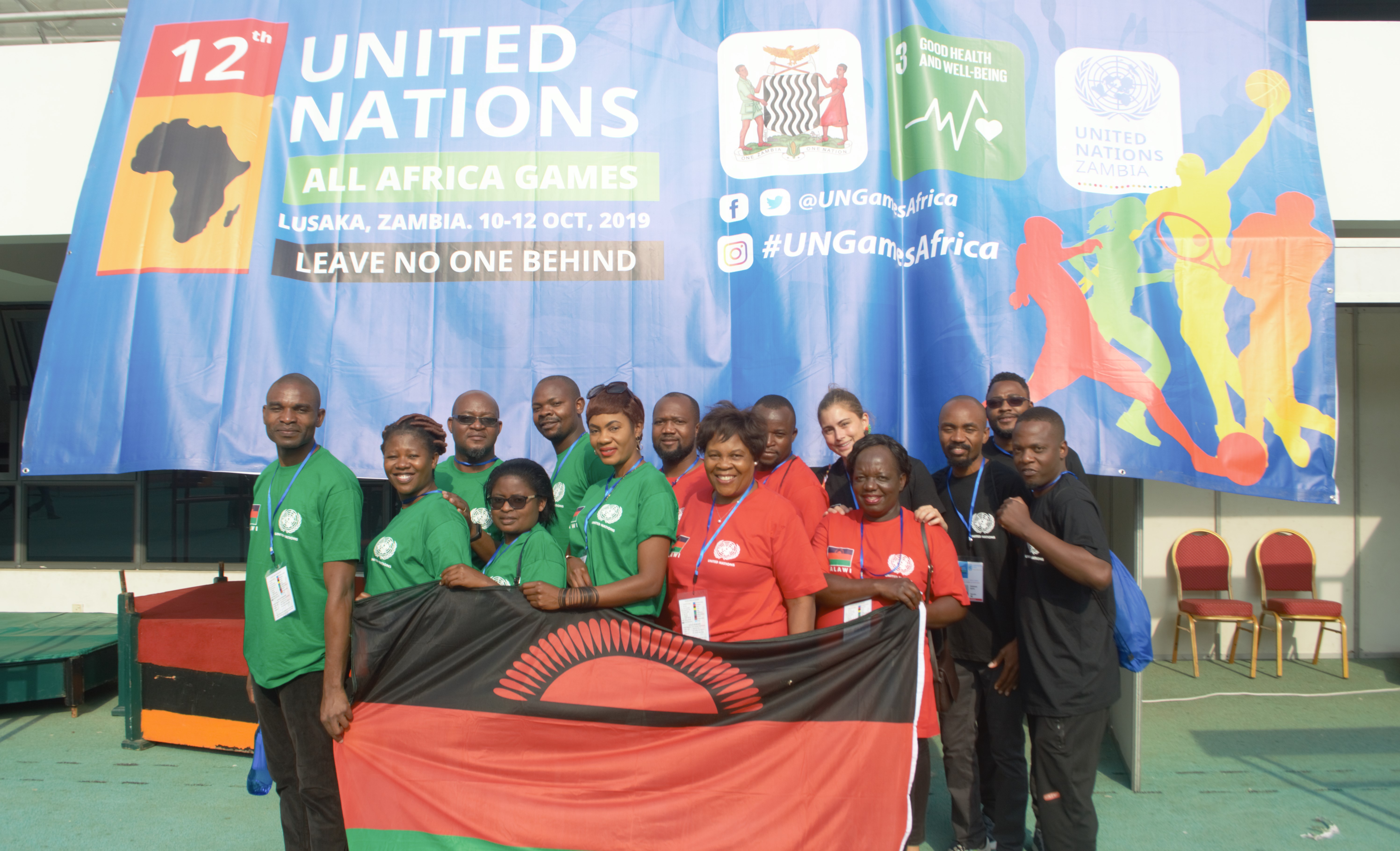 Malawi team in Zambia