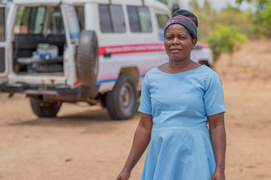 On the frontline- Mercy Tchale, a community health worker in Kasungu, central Malawi is on mission to bring COVID-19 vaccines closer to the people