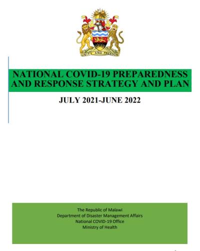 Malawi COVID 19 Preparedness and Response Strategy Plan 2021-2022