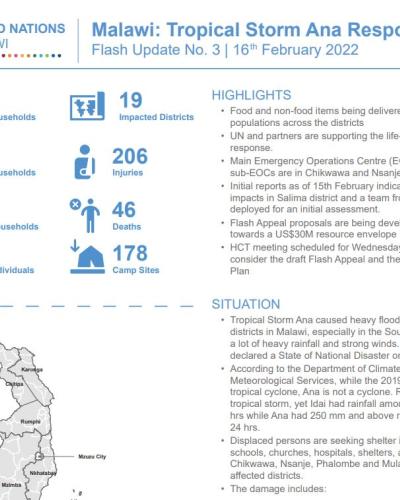 Malawi Floods Flash Update