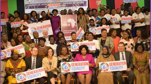 Lilongwe, 2 March 2020, Group Photo after launch of AWLN Malawi Chapter. Photo credit: UN Women Malawi