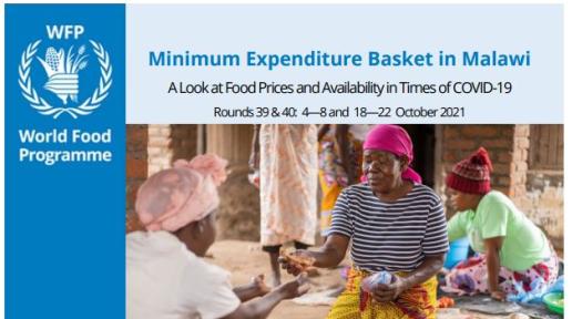 WFP Minimum Expenditure Basket (MEB) Round 39 & 40 - October 2021